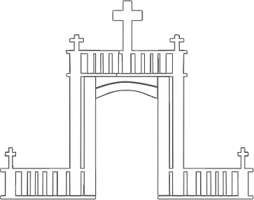 Gate from the bishop's coat of arms
