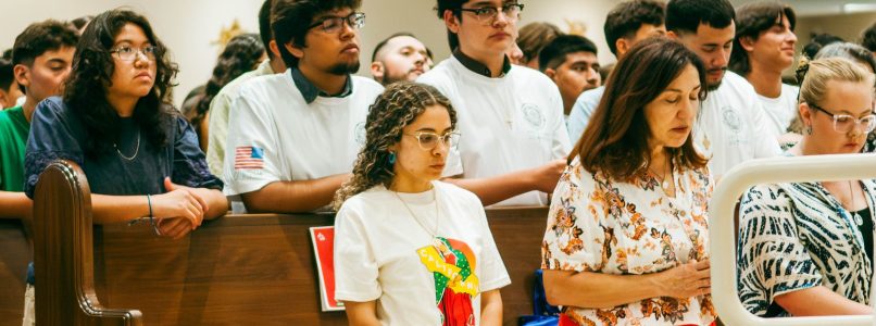 Kneeling after Communion