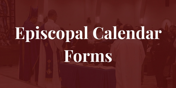 Episcopal Calendar Forms